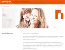 Tablet Screenshot of praxis-hoyer.de